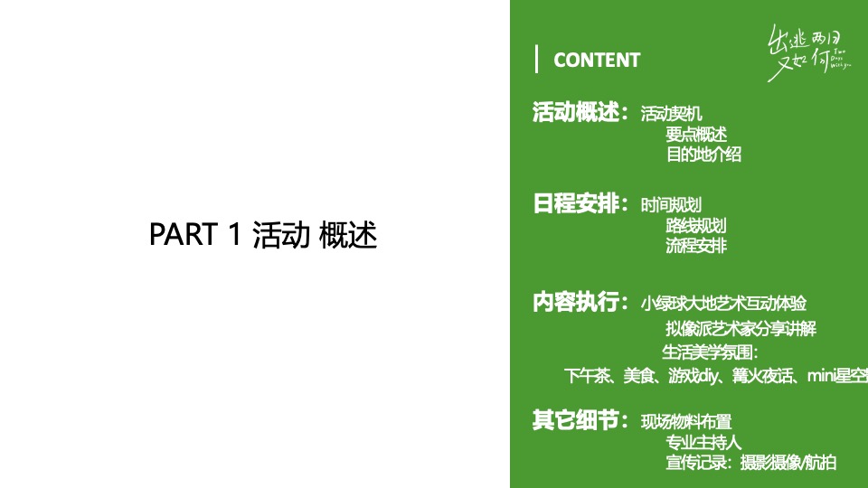 汽车品牌户外露营系列（城市逃离计划主题）活动策划方案