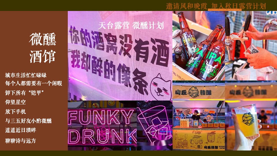 天台露营派对秋日露营市集生活节活动策划方案