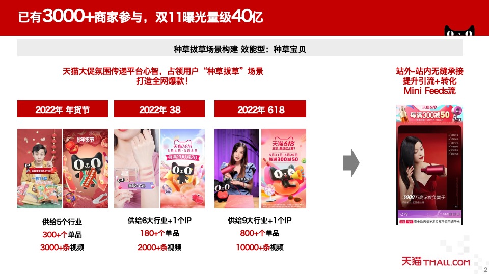 天猫双11短视频“种草宝贝“项目