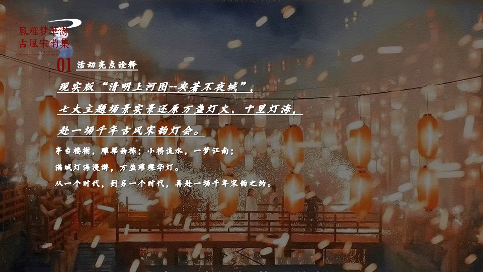 地产项目古风游园灯会（风雅梦华游 古风宋韵集主题）主题活动策划方案