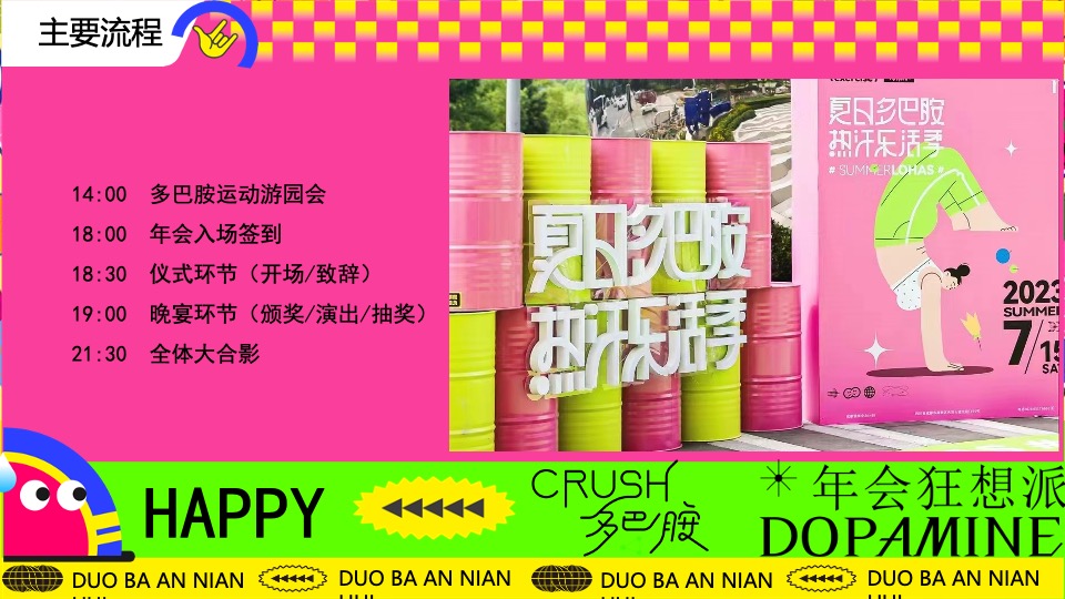 企业龙年多巴胺主题年会（年会狂想派主题）活动策划方案