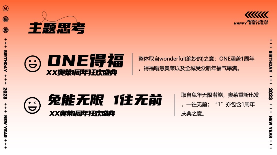 商业广场跨年烟火秀暨1周年狂欢盛典（ONE得福主题）活动策划方案