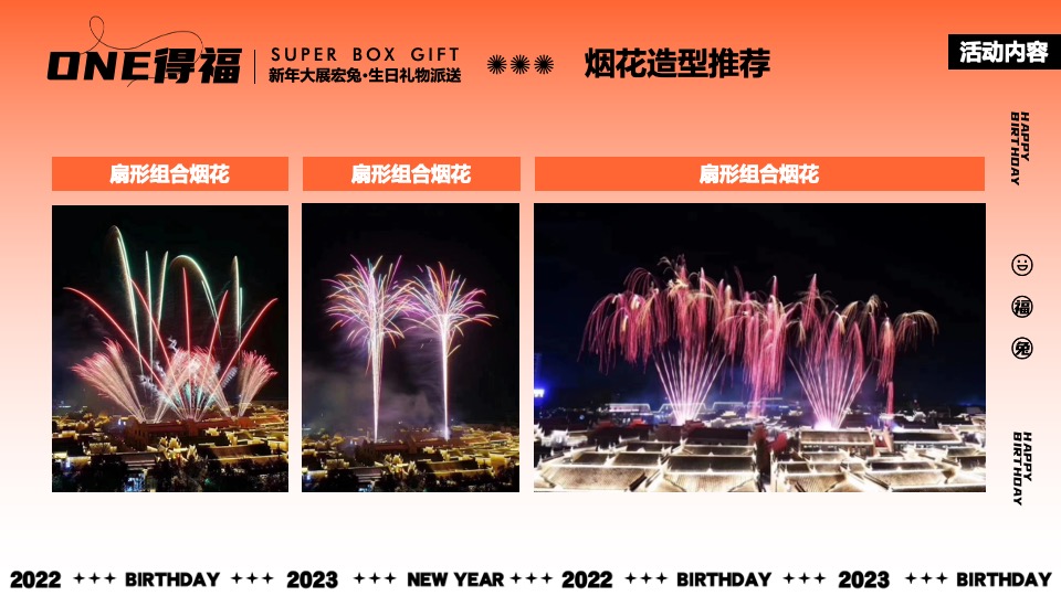 商业广场跨年烟火秀暨1周年狂欢盛典（ONE得福主题）活动策划方案