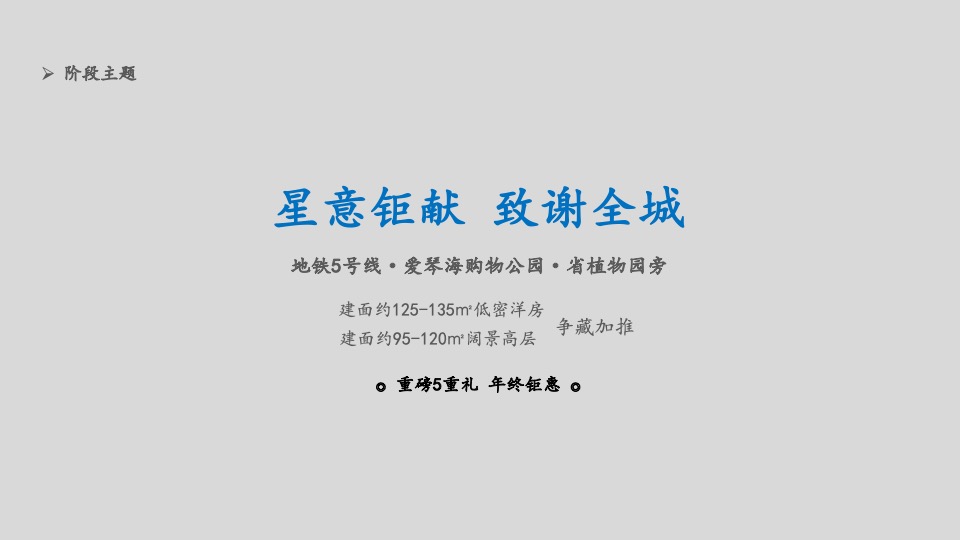 红星天铂12月推广策划案 #洋房# #高层# #加推# #年终钜惠#