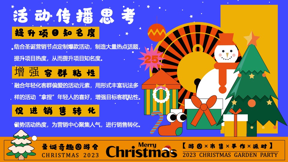 商场地产圣诞奇趣游园会活动策划方案
