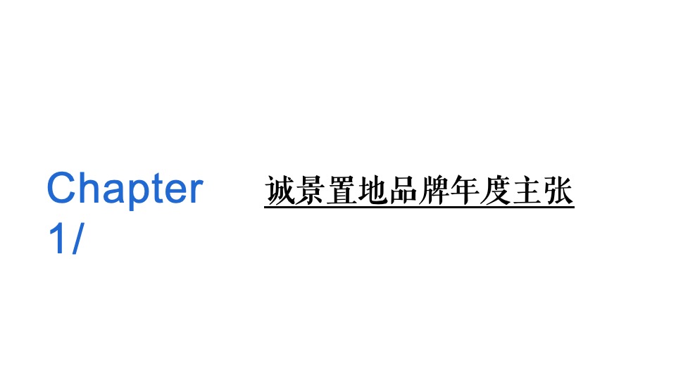 诚景置地年度品牌推广案