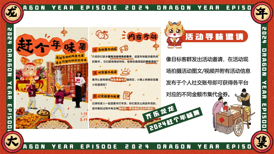 商场地产景区龙年新春年货大集（齐乐龙龙·赶个年味集主题）活动策划方案