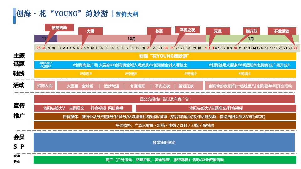商业广场春节前系列（花YOUNG绮妙游主题）活动策划方案