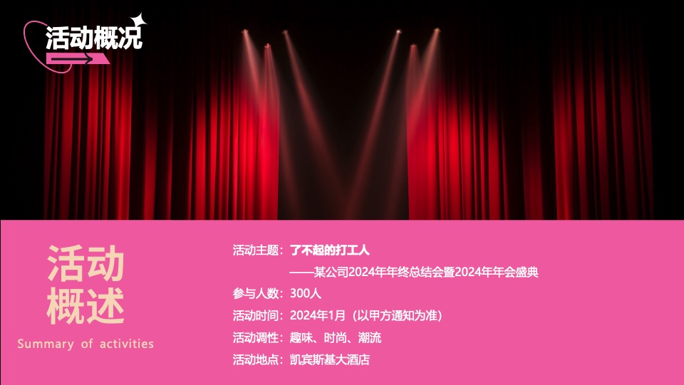 企业龙年年会盛典系列（了不起的打工人主题）活动策划方案