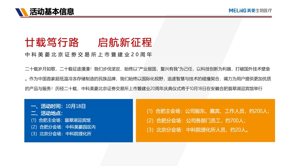 企业上市暨20周年庆典（廿载笃行路·启航新征程主题）活动策划方案