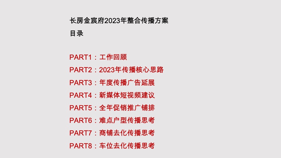 长房·金宸府年度推广策划案 #现房# #商铺# #车位# #交付后#