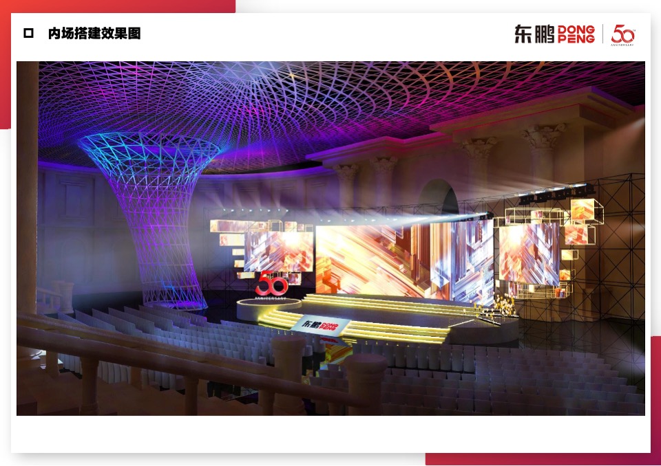 东鹏五十周年庆典晚会搭建方案【内场&外场&序厅&导视】