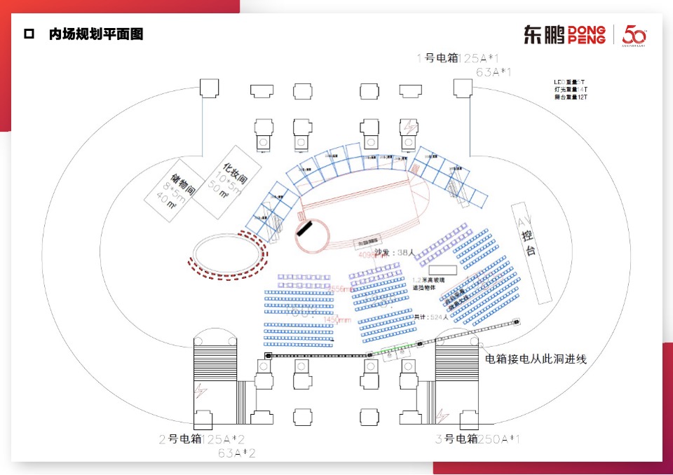 东鹏五十周年庆典晚会搭建方案【内场&外场&序厅&导视】