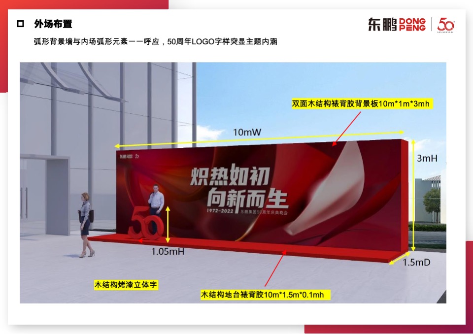 东鹏五十周年庆典晚会搭建方案【内场&外场&序厅&导视】