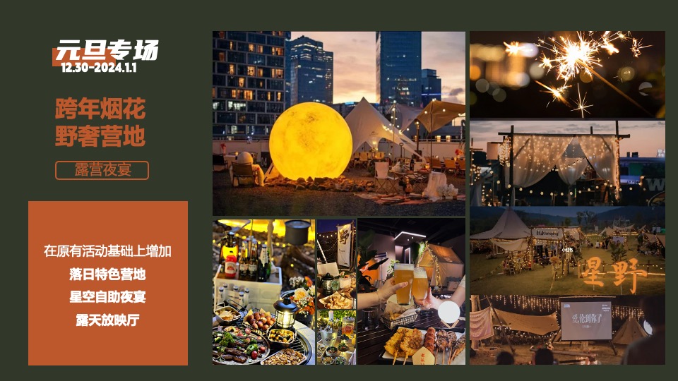 商场地产12月圣诞嘉年华及双旦星空露营（落日暖咖主题）活动策划方案