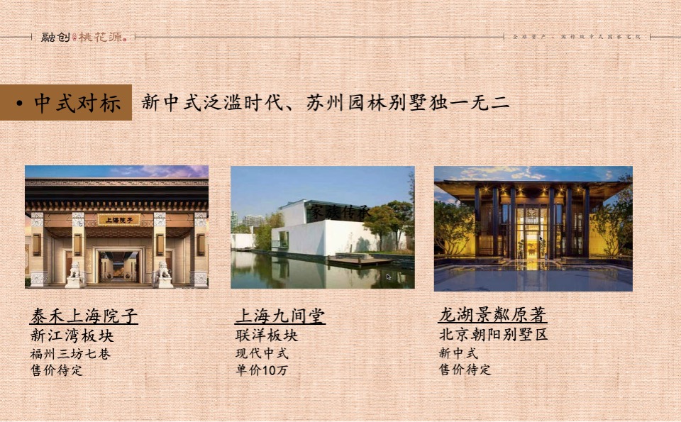 融创上海桃花源项目企划推广案 #中式# #别墅#