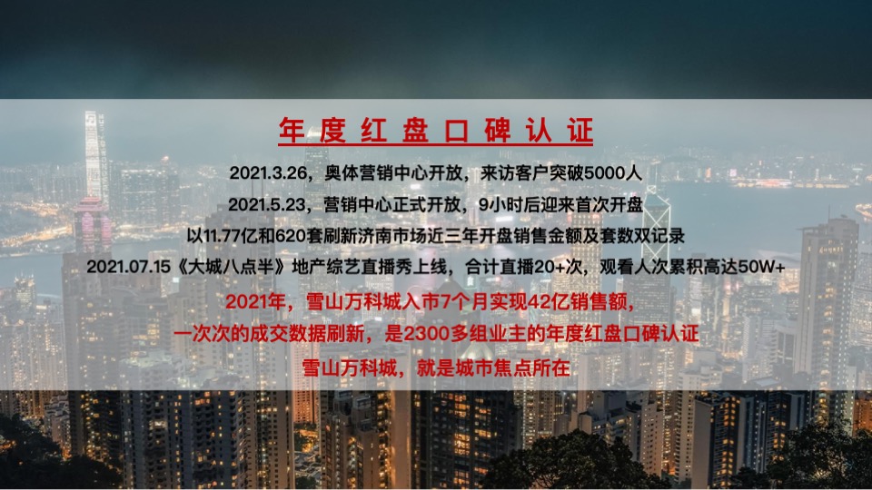 雪山万科城年度推广策划案