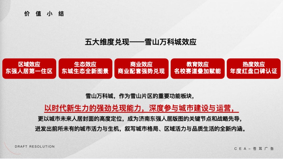 雪山万科城年度推广策划案