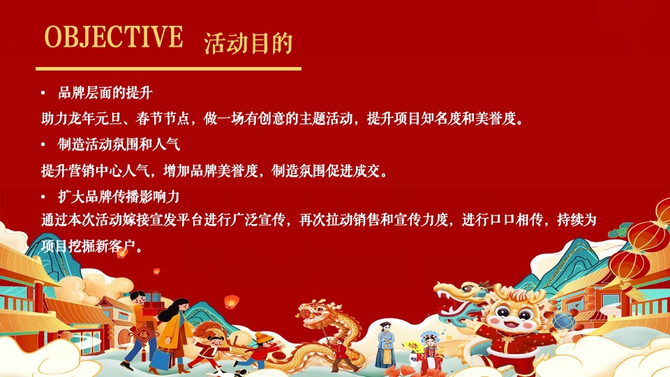 地产项目龙年新春游园会系列（万象更新·龙重登场主题）活动策划方案