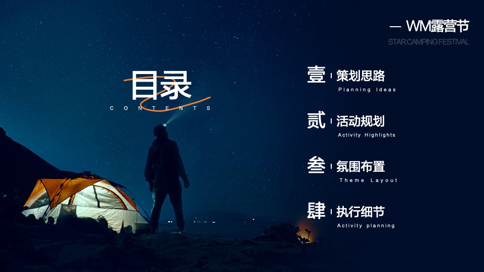 白酒品牌轻奢圈层星空露营季（品味WM 悦赏星辰主题）活动策划方案