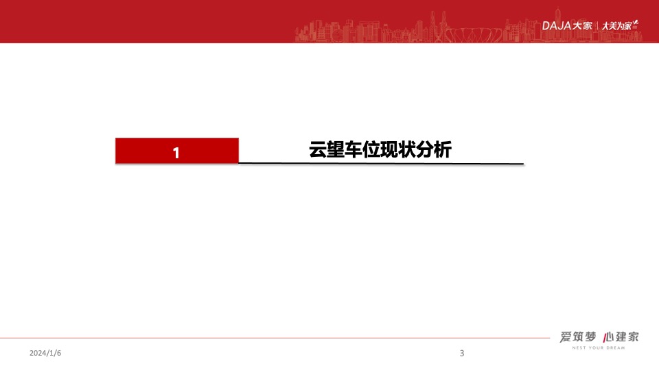 大家·云望车位推广策划案