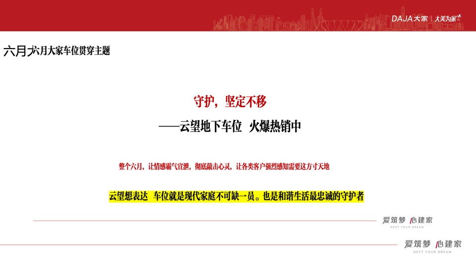 大家·云望车位推广策划案