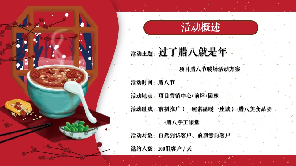 地产项目新春腊八节暖场（过了腊八就是年主题）活动策划方案