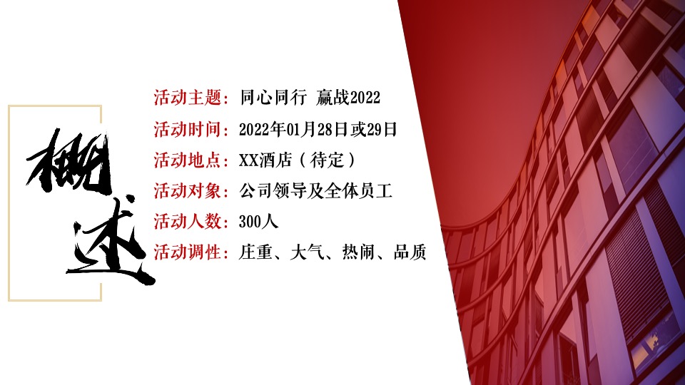 保险公司年终盛宴（同心同行·赢战2022主题）活动策划方案