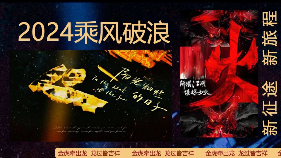 企业年度颁奖盛典暨新春年会（2024乘风破浪主题）活动策划方案