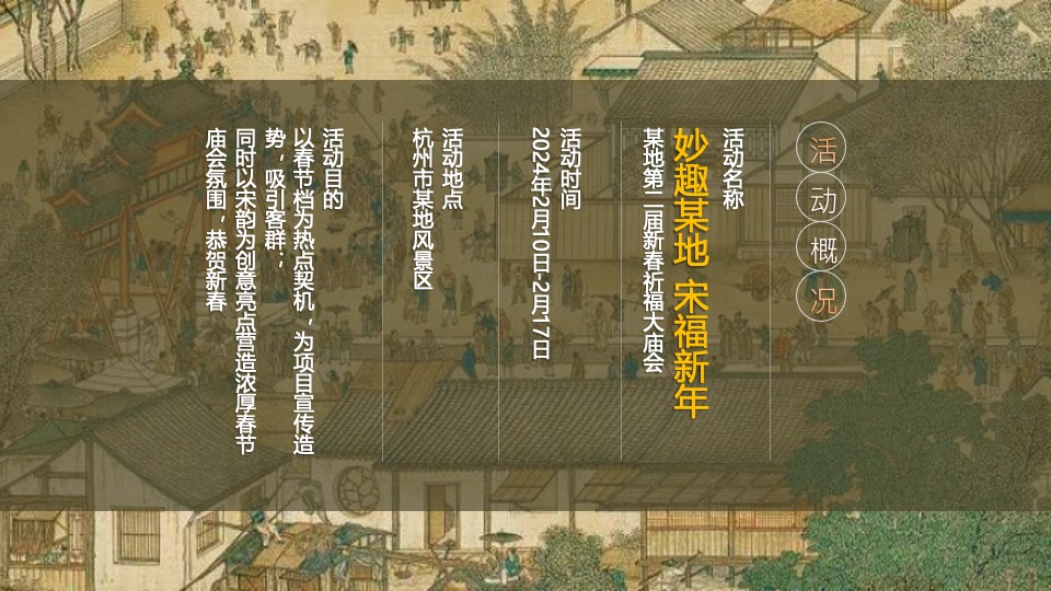 文旅景区新春祈福大庙会（妙趣XX·宋福新主题）活动策划方案