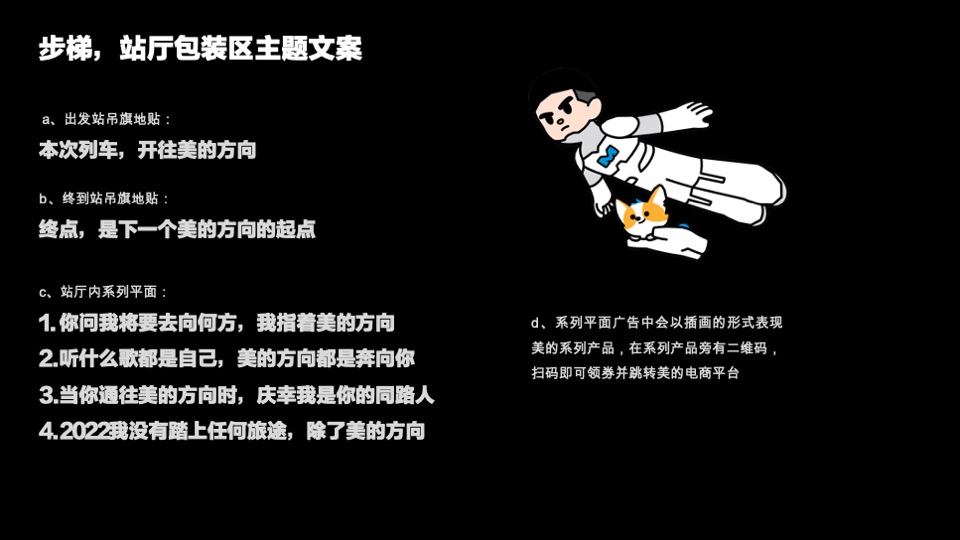 家电美的地铁站包装布置营销方案