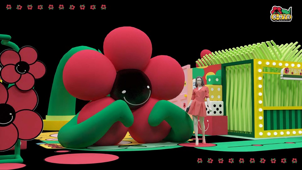 笑开了花艺术主题展春季美陈包装方案