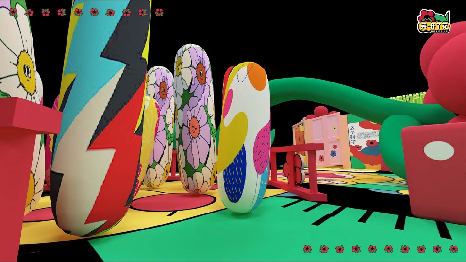 笑开了花艺术主题展春季美陈包装方案