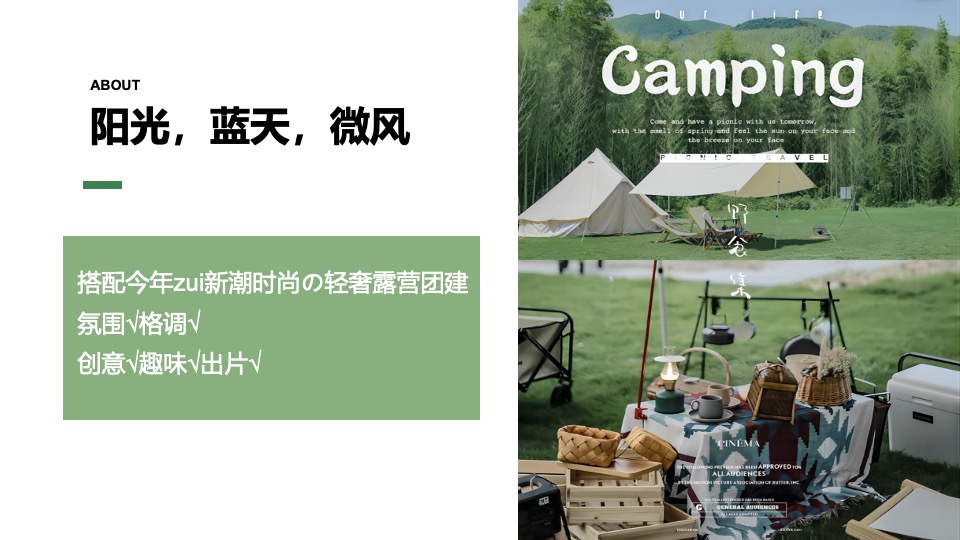 企业春季团建露营生活节（奔向自然·共创未来主题）活动策划方案