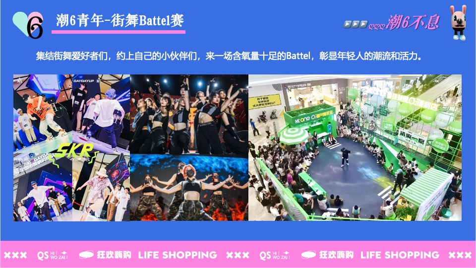 商业广场六周年庆系列（潮6不息主题）活动策划方案