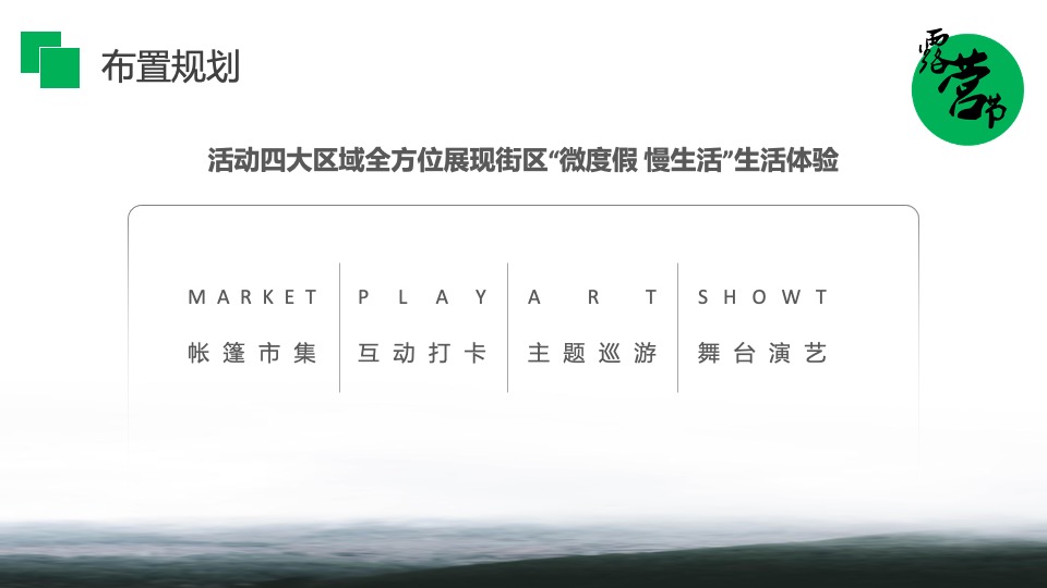商业街露营节主题开街仪式（自由生长·露营计划主题）活动策划方案