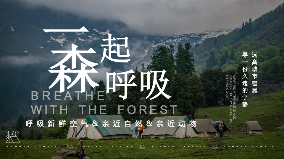 文旅景区春季亲子露营（森呼吸·不过夜露营主题）活动策划方案