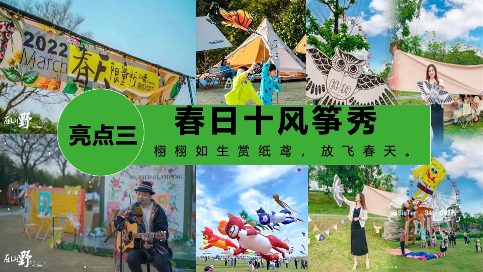 商场地产景区四月春季露营风筝节（筝春色·享春趣主题）活动策划方案