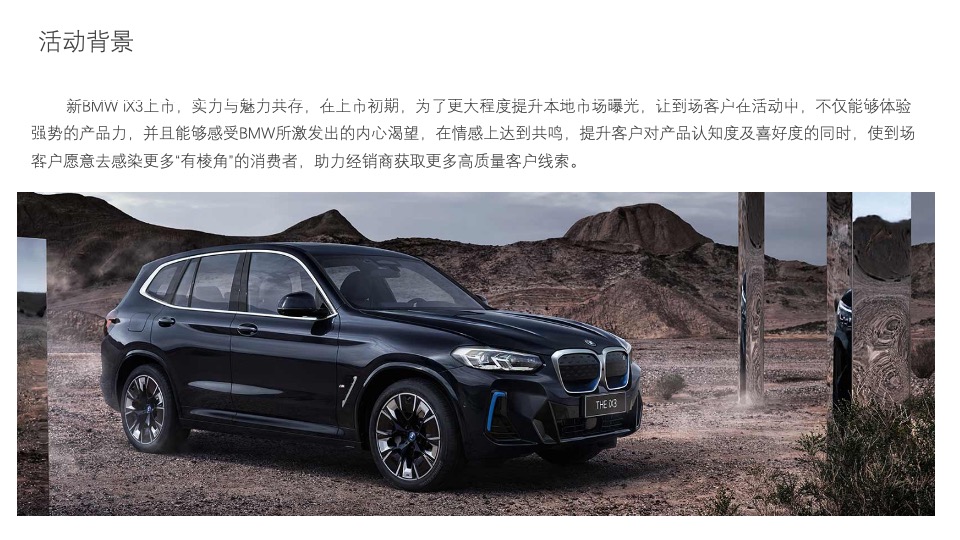 新BMW iX3上海区域上市活动方案