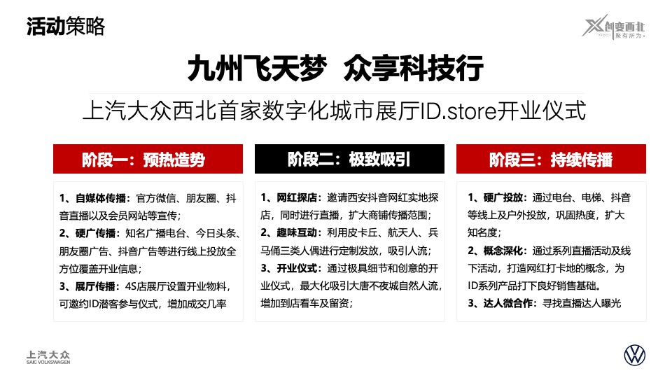 上汽大众ID. Store大唐不夜城展厅开业方案