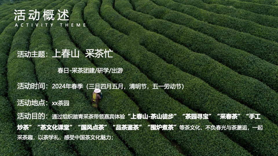 春日采茶团建研学踏青（上春山·去采茶主题）活动策划方案