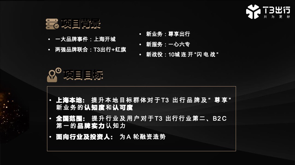 T3出行上海发布会项目策划方案
