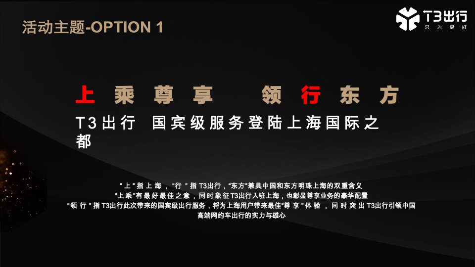 T3出行上海发布会项目策划方案