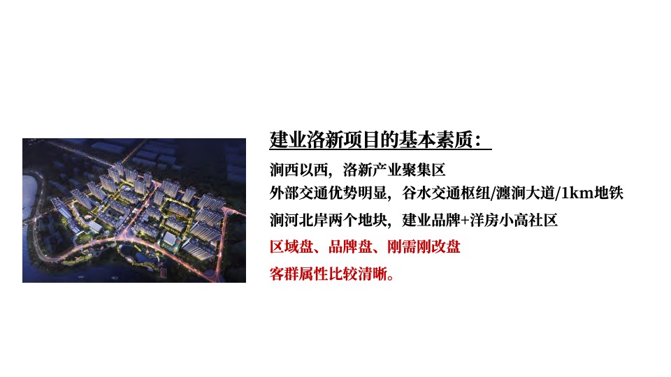 建业洛新项目推广策略提报 #产业园工人# #刚需#