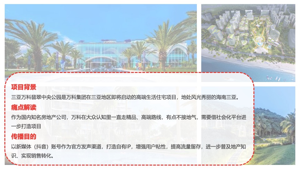 海南万科年度抖音代运营&全网营销传播规划方案