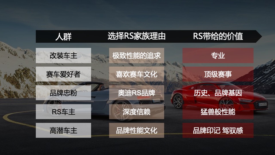奥迪RS家族 campaign活动