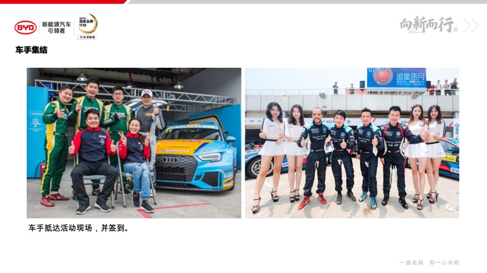 比亚迪RACING!秦Pro 性能体验平台预热规划