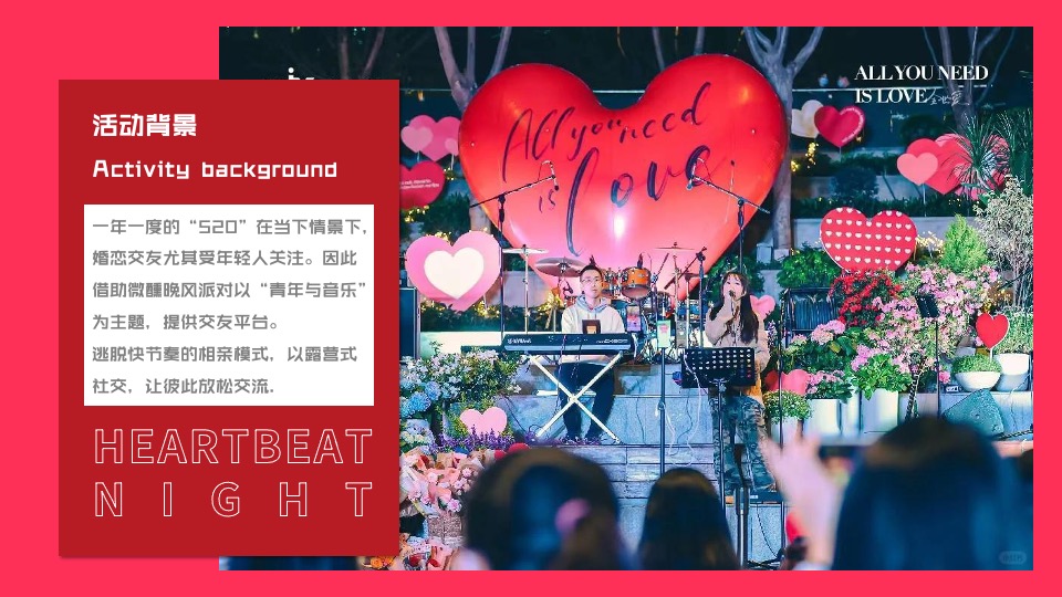 商场地产营地520交友联谊派对（心动之夜·微醺派对主题）活动策划方案