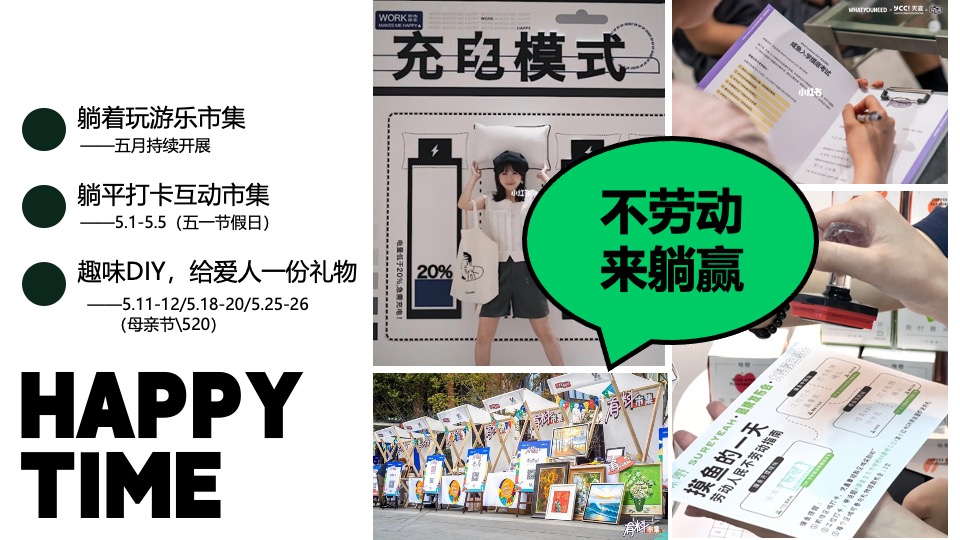 商场地产五月躺平大会主题月（不劳动·来躺赢主题）生活节活动策划方案