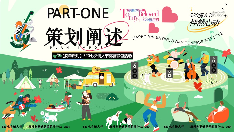 商场地产景区520露营联谊派对系列（爱要说出来主题）活动策划方案